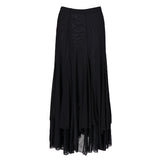 Maxbell new square ballroom dance dress big swing skirt dance dress Black