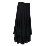 Maxbell new square ballroom dance dress big swing skirt dance dress Black