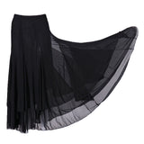 Maxbell new square ballroom dance dress big swing skirt dance dress Black