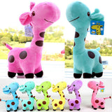 Maxbell Toddler Girls Boys Stuffed Animal Toys Soft Giraffe Baby Plush Toy Blue