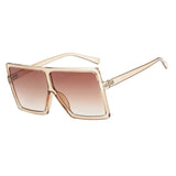 Maxbell Women Vintage Rectangle Sunglasses Champagne