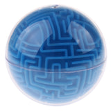 Maxbell 3D Maze Ball Magic Ball Puzzle Brain Maze Game Kids Educational Toy Blue (Hard Difficulty)