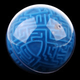 Maxbell 3D Maze Ball Magic Ball Puzzle Brain Maze Game Kids Educational Toy Blue (Hard Difficulty)