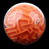 Maxbell 3D Maze Ball Magic Ball Puzzle Brain Maze Game Kids Educational Toy Orange (Media Difficulty)