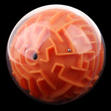 Maxbell 3D Maze Ball Magic Ball Puzzle Brain Maze Game Kids Educational Toy Orange (Media Difficulty)