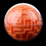 Maxbell 3D Maze Ball Magic Ball Puzzle Brain Maze Game Kids Educational Toy Orange (Media Difficulty)