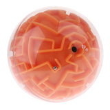 Maxbell 3D Maze Ball Magic Ball Puzzle Brain Maze Game Kids Educational Toy Orange (Media Difficulty)