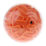 Maxbell 3D Maze Ball Magic Ball Puzzle Brain Maze Game Kids Educational Toy Orange (Media Difficulty)