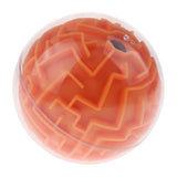 Maxbell 3D Maze Ball Magic Ball Puzzle Brain Maze Game Kids Educational Toy Orange (Media Difficulty)