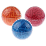 Maxbell 3D Maze Ball Magic Ball Puzzle Brain Maze Game Kids Educational Toy Orange (Media Difficulty)