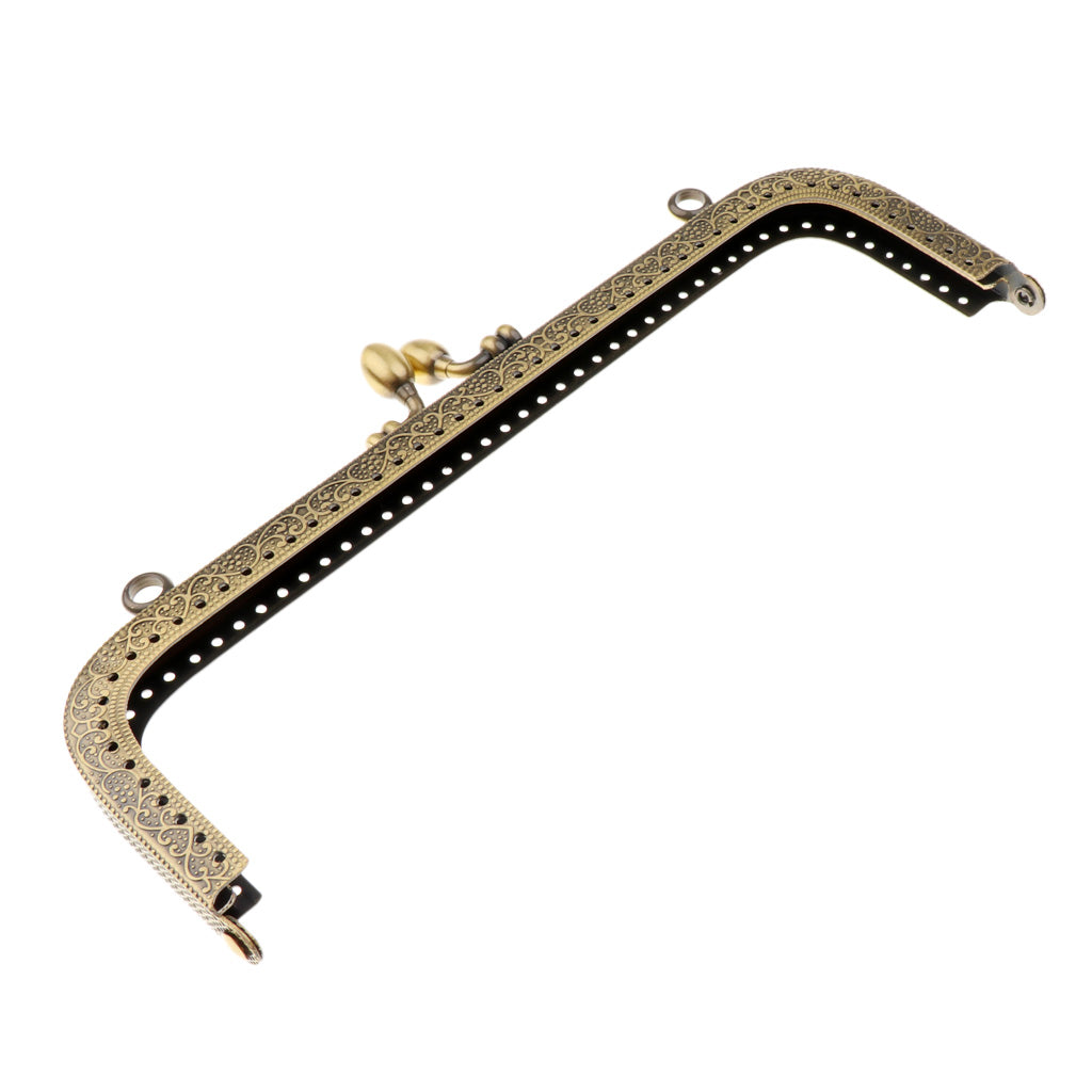 Maxbell Metal Coin Purse Bag DIY Craft Frame Kiss Clasp Lock Accessories 20cm