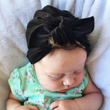 Maxbell Newborn Baby Girls Infant Bowknot Hat Toddler Cotton Beanie Hat Cap Black