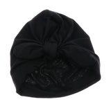 Maxbell Newborn Baby Girls Infant Bowknot Hat Toddler Cotton Beanie Hat Cap Black