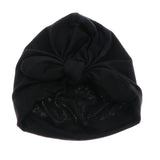 Maxbell Newborn Baby Girls Infant Bowknot Hat Toddler Cotton Beanie Hat Cap Black