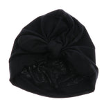 Maxbell Newborn Baby Girls Infant Bowknot Hat Toddler Cotton Beanie Hat Cap Black