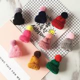 Maxbell Female Girls Kawaii Hat Sweater Brooches Korean Mini Cute Ball Pin Khaki