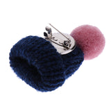 Maxbell Female Girls Kawaii Hat Sweater Brooches Korean Mini Cute Ball Pin Navy