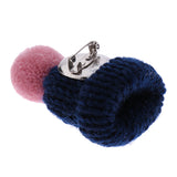 Maxbell Female Girls Kawaii Hat Sweater Brooches Korean Mini Cute Ball Pin Navy