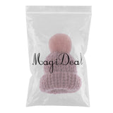 Maxbell Female Girls Kawaii Hat Sweater Brooches Korean Mini Cute Ball Pin Deep Pink