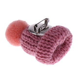 Maxbell Female Girls Kawaii Hat Sweater Brooches Korean Mini Cute Ball Pin Deep Pink