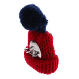 Maxbell Female Girls Kawaii Hat Sweater Brooches Korean Mini Cute Ball Pin Wine Red