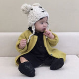 Maxbell Baby Toddler Winter Beanie Warm Hat Earflap Cap White