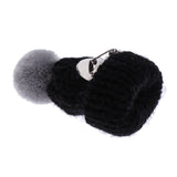 Maxbell Female Girls Kawaii Hat Sweater Brooches Korean Mini Cute Ball Pin Black