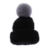 Maxbell Female Girls Kawaii Hat Sweater Brooches Korean Mini Cute Ball Pin Black