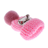 Maxbell Female Girls Kawaii Hat Sweater Brooches Korean Mini Cute Ball Pin Pink