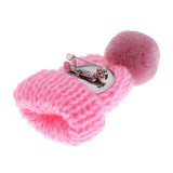 Maxbell Female Girls Kawaii Hat Sweater Brooches Korean Mini Cute Ball Pin Pink