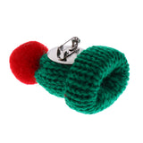 Maxbell Female Girls Kawaii Hat Sweater Brooches Korean Mini Cute Ball Pin Green