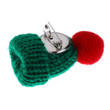 Maxbell Female Girls Kawaii Hat Sweater Brooches Korean Mini Cute Ball Pin Green