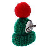 Maxbell Female Girls Kawaii Hat Sweater Brooches Korean Mini Cute Ball Pin Green