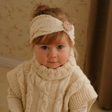 Maxbell Baby Girls Toddler Crochet Knit Button Headband Hair Band Accessories Blue