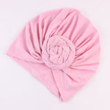 Maxbell Mother and Baby Flower Turban Hat Mom and baby Top Hat set Toddler Pink