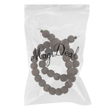 Maxbell 10 mm Volcanic Lava Rock Gemstone Loose Beads Strand 15'' Chocolate Brown