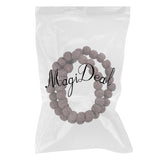 Maxbell 8mm Lava Volcanic Rock Gemstone Loose Beads Round Jewelry Pinkish Purple