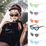 Maxbell Fashion Women Classic Cat Eyes Sunglasses Outdoor Black fram Blue lens