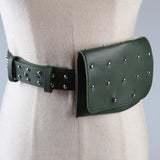 Maxbell Womens Elegant PU Fanny Pack Cute Waist Pouch Travel Cell Phone Bag Style 2-Green