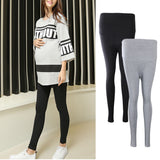 Maxbell Winter Cotton Maternity Pregnancy Leggings Full Ankle Length L Black