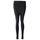 Maxbell Winter Cotton Maternity Pregnancy Leggings Full Ankle Length L Black