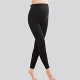 Maxbell Winter Cotton Maternity Pregnancy Leggings Full Ankle Length L Black