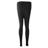 Maxbell Winter Cotton Maternity Pregnancy Leggings Full Ankle Length L Black