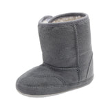 Maxbell Baby Soft Sole Anti-Slip Mid Calf Winter Warm Infant Prewalker Snow Boots 12-18 Months Gray
