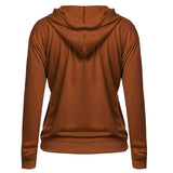 Maxbell Womens Hoodies Long Sleeve Jumper Casual Hooded Pullover Tops Sweatshirt 5XL Camel