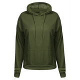 Maxbell Womens Hoodies Long Sleeve Jumper Casual Hooded Pullover Tops Sweatshirt XL Green