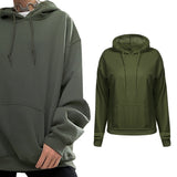 Maxbell Womens Hoodies Long Sleeve Jumper Casual Hooded Pullover Tops Sweatshirt XL Green