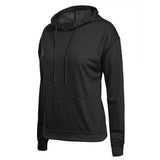 Maxbell Womens Hoodies Long Sleeve Jumper Casual Hooded Pullover Tops Sweatshirt XL Black