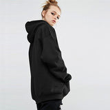 Maxbell Womens Hoodies Long Sleeve Jumper Casual Hooded Pullover Tops Sweatshirt XL Black