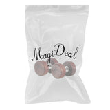 Maxbell Wood Wooden Women Mens Stud Earrings Ear Plugs Piercings Screw 10mm Brown